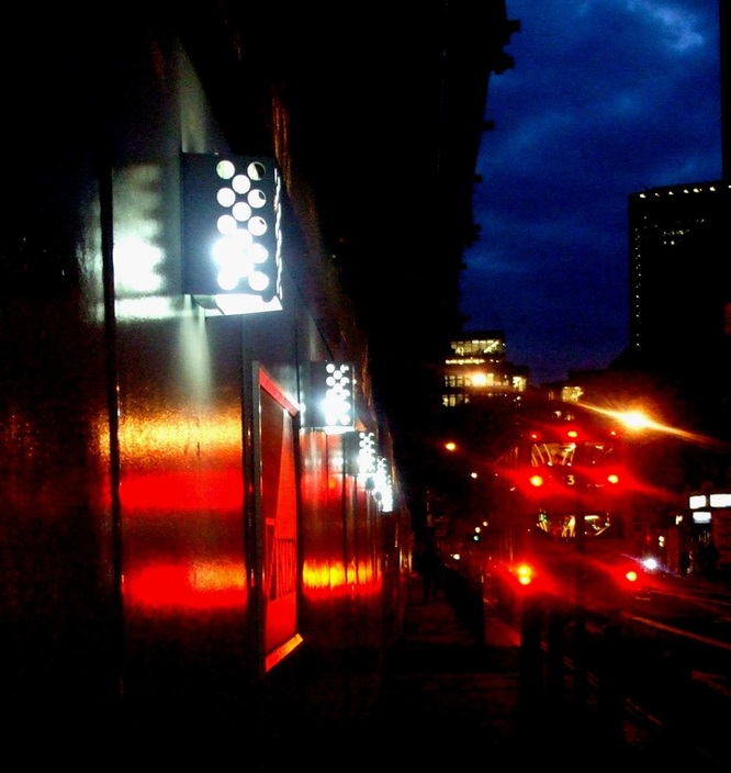 London, bus, magic, night, light, dark, red, sorcery